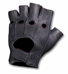FINGERLESS LEATHER GLOVES These fingerless gloves are wrist length and cut a little above the knuckle to give your hands full protection, but leave your fingers free to do the fine work like