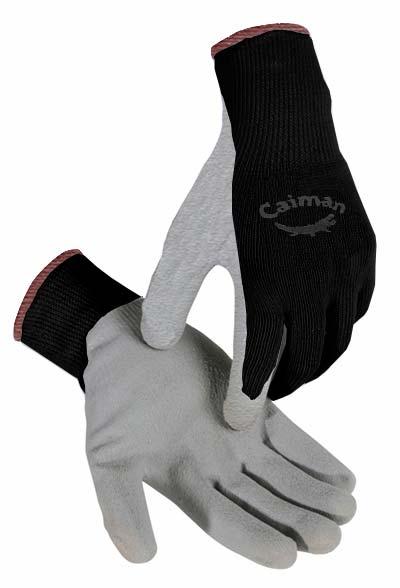 LINED LATEX COATED GLOVES Caiman gloves feature a unique 3-D and form fitting pattern to maximize comfort and fit.