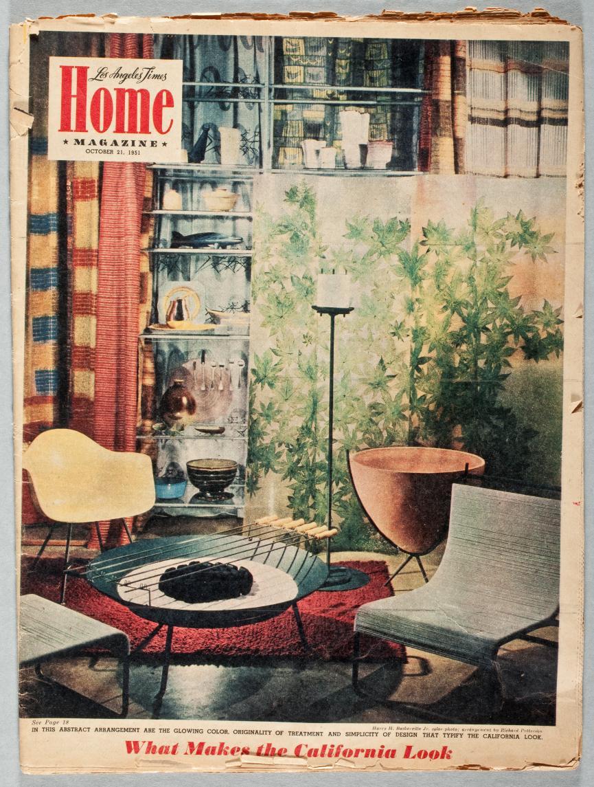 What Makes the California Look, Los Angeles Times Home Magazine, October 21, 1951, cover Selected and arranged by Richard B.