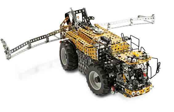 MODEL MT865C - CONSTRUCTION KIT The Challenger caterpillar tractor made of metal with trailer coupling and with the dimensions 14.2 7.5 7.9 inches comprises 2,395 parts and is fully functional.
