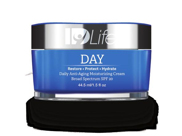 SKIN CARE: DAY CREAM SKIN CARE: DAY CREAM Formulated with Broad Spectrum SPF 20, this daily anti-aging moisturizing cream is designed to restore, protect and hydrate your skin.