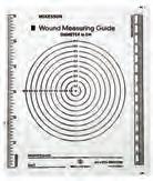 obtaining wound tracing Contains ample space to document name and date Designed for easy, single-use convenience Wound Measuring