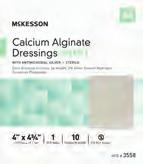 WOUND DRESSINGS Calcium Alginates and Hydrofibers with Antimicrobial Silver Primary dressing that can be cut to fit wounds with moderate to heavy drainage.
