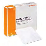 COVRSITE PLUS Composite Dressing 59715100 COVER DRESSINGS Specialty Absorptive Dressings Can be used as a primary or secondary dressing for moderate to heavy drainage.