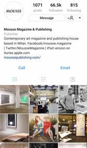 An enhanced, completely searchable archive of all the articles appeared in the first ten years of Mousse magazine.