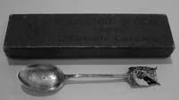 Aberdeen silver Fiddle pattern teaspoon, circa 1800 by Peter