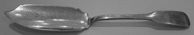 80. Irish silver Oar pattern butter knife,
