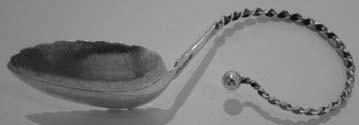 Exeter silver Fiddle pattern sugar tongs, 1829, by William Woodman of