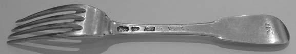tablespoon, circa 1760. L-20.3cm; W-72g.