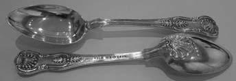 George IV silver Kings Union Shell-back pattern tablespoon,