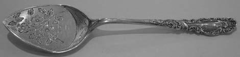186. Edwardian silver jam spoon, Birmingham 1901 by