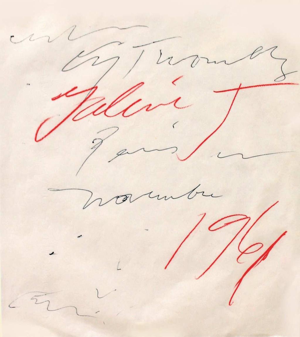 Cy TWOMBLY (Lexington, USA 1928 ; Rome, Italie, 2011) Exhibitions Cy Twombly, Galerie J, Paris, 1961 Cy Twombly, Karsten Greve Gallery, 1984