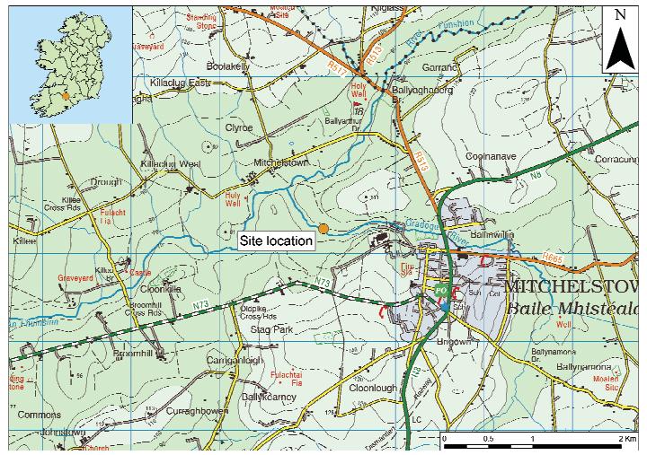 3. The new face of Bronze Age pottery Jacinta Kiely and Bruce Sutton Illus. 1 Location map of Early Bronze Age site at Mitchelstown, Co.
