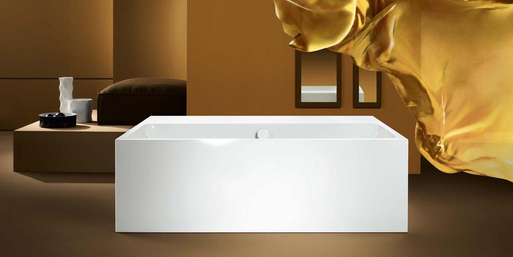 Product design: Phoenix Design Free-standing bath with an exceptionally spacious rim: asymmetric, ergonomic,