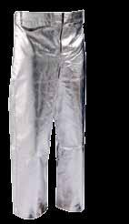 500 g/m² 130 cm Aluminized heat protection trousers Flexible fabric Very pleasant wearing comfort High heat reflection No pockets as per