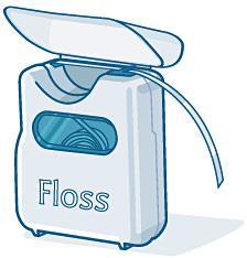 Flossing is also important when it comes to taking care of your teeth!