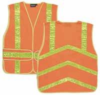 RCS142 ANSI Class 2 Economy Safety Vest 100% Polyester Mesh Zipper front closure 2 exterior waist pockets and 1