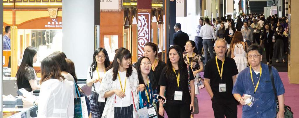 TRADE FAIRS Buyers at the 30 th June Hong Kong Jewellery & Gem Fair Fine gems, innovative designs shine at June HK Fair An expansive selection of top-quality gemstones and fine jewellery dazzled