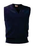K05070 / EASYCARE WOOL V-NECK VEST WOOL; WEIGHT 510GSM SIZE XS-7XL COLOUR NAVY Relaxed