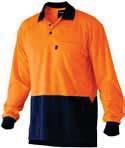 SPLICED POLO L/S POLYESTER MICROMESH;        WORKCOOL SPLICED POLO / K54835 TRADIE PANTS / K13220 / PAGE 12