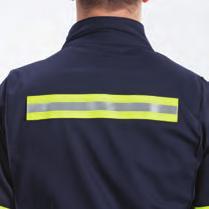 Color: Navy (05) with silver reflective striping 30BQ 38 58 Regular; 40 58 Tall, even chest sizes only FR Coveralls with Reflective Striping ATPV 8.