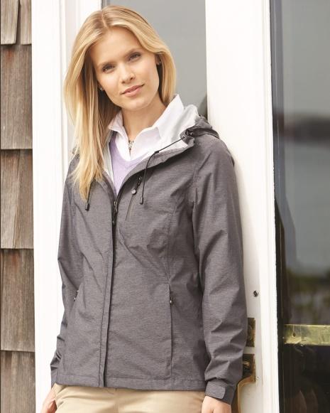 RAIN JACKETS #J17 Weatherproof - 32 Degrees Women's Melange Rain Jacket - 17604W embroidered $69.