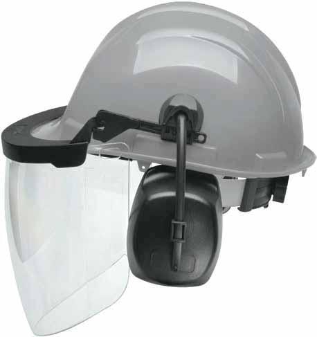 HEAD/FACE PROTECTION Add face and hearing protection with ELVE QuickSnap System in Only ELVE allows you to add face