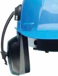 HM-20, HM-60, HM-80 muffs to fit under safety caps Accommodate full range of work environments Muffs available with 25, 27 and 28 db NRR (Noise Reduction Ratings) Two integrated rest positions Flip