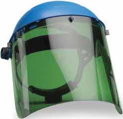 HEAD/FACE PROTECTION ELVE Face Shields: World Class Quality and Durability Elvex offers a variety of face shield shapes and sizes, specialty coatings and absorbers to suit your specific work