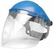 All face shields are Compliant Lexan (trademark of SABIC IP), is a superior quality, optical grade, highly impact resistant and heat tolerant material (up to 265 F), with limited scratch resistance.