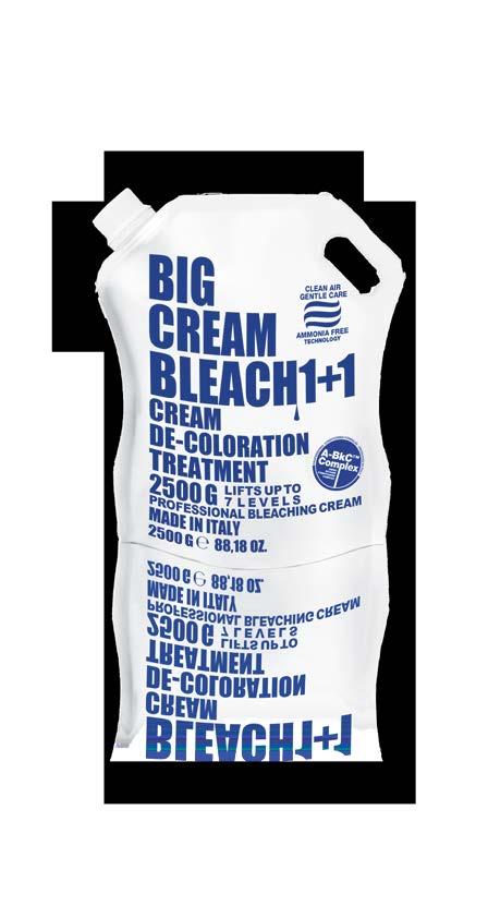 IMPORTANT TIPS: Procedure for multiple bleach applications: Bleach generates 75% of lift within the first 15-20 minutes of processing.