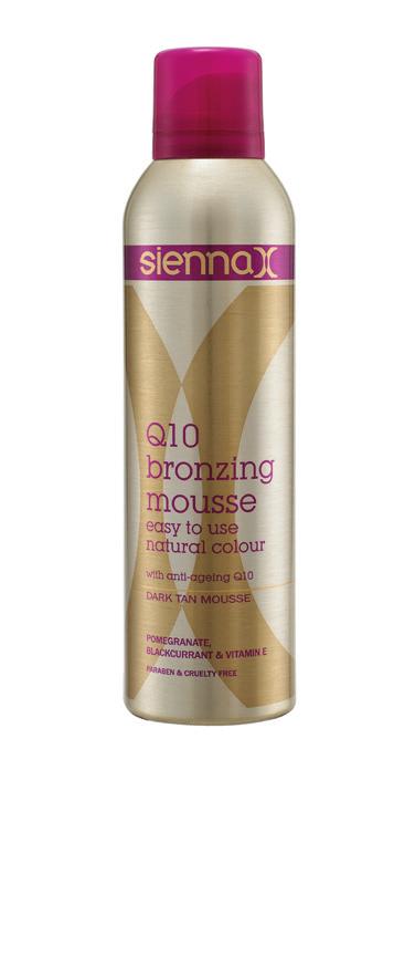 Q10 Bronzing Mousse 250ml 24.95 RRP Our award-winning Q10 Bronzing Mousse is the perfect fake tan for those wanting to achieve a deep colour and flawless, streak-free finish.