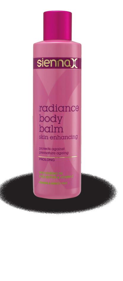 3 PROLONG AND ENHANCE Radiance Body Balm 200ml (Sachet 1.20) 11.95 RRP Maintaining your tan and keeping skin nourished is easy with our Radiance Body Balm.