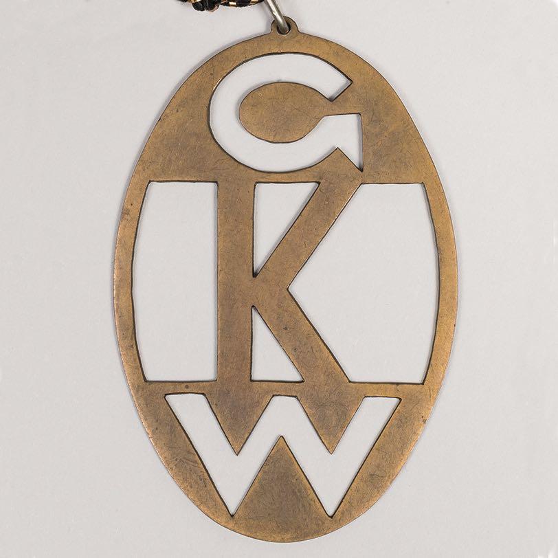 11. Large oval badge with the initials GKW GKW may stand for Ghetto Kriminalwache; the Ghetto Criminal Police; this was another selfpolicing