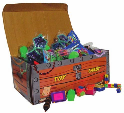 TOY ASSORTMENTS TREASURE CHEST STANDARD TOY MIX - Filled with over 200