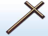 LifeStories Cross 243714 10 7 8"l x 5½ w - with brass bar cross