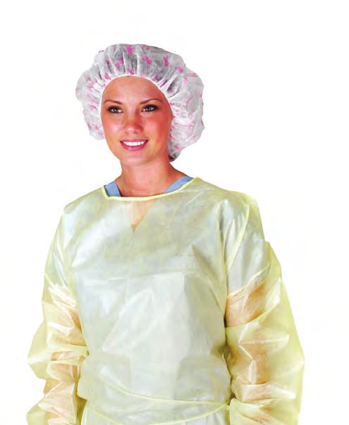 Protective Gowns PROTECTIVE APPAREL Standard Yellow Polyethylene- Coated