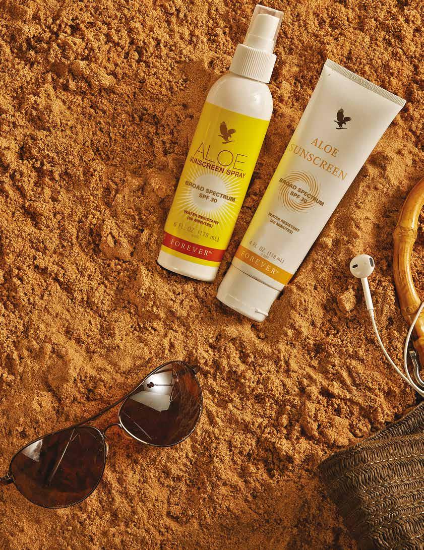 Some people put Aloe on after sun exposure, but sun-smart people know to put our Aloe-based sunscreens on before, to soothe and moisturize skin while protecting it, which is why all of our sunscreens