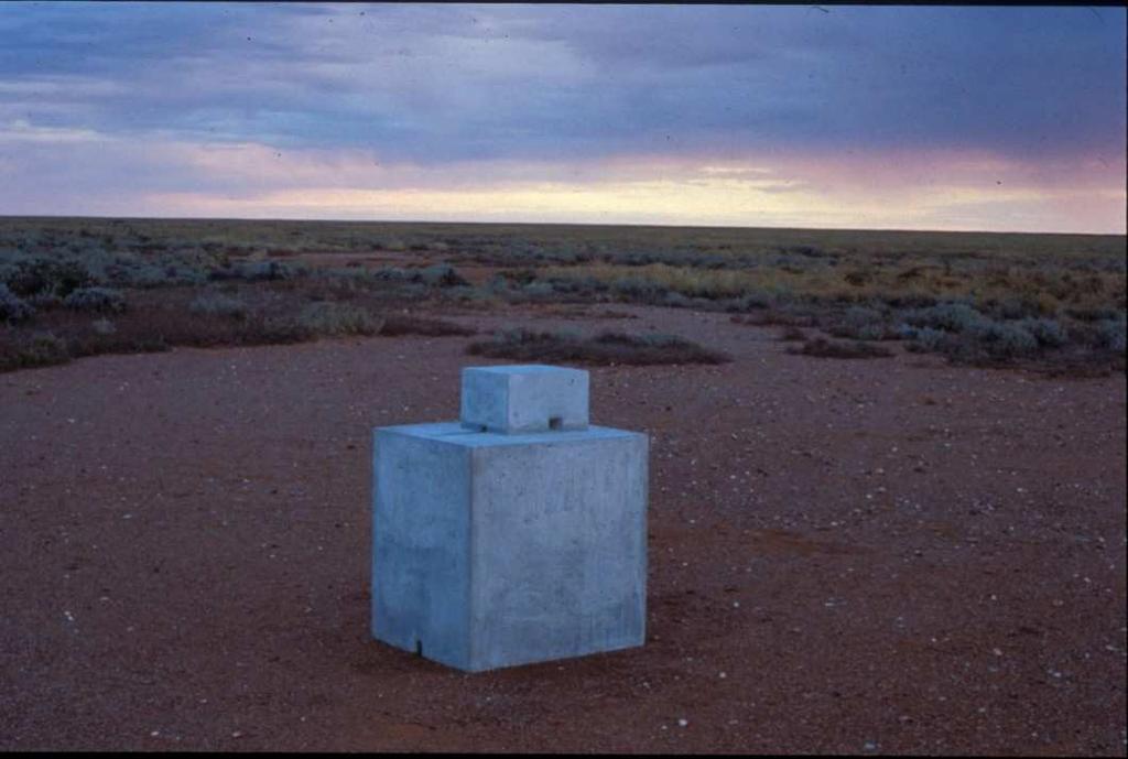 Figure 2. Antony Gormley, Room for the Great Australian Desert, 1989, concrete, 92 x 58 x 51 cm.
