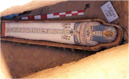 Cyberscribe 165 6 Archaeologists working in an Egyptian oasis have found a necropolis containing dozens of brightly painted mummies dating back as far as 4,000 years, the country's antiquities chief
