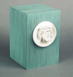 Bronze Cubes with Patina Finish Marble Crown