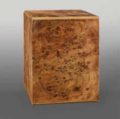 All wood urns can be