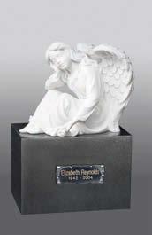 Angel Statuary for Memorial Urns Bronze Angel Face in