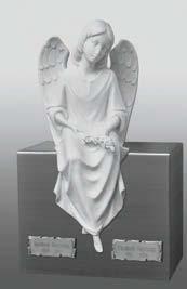 50-255 Nameplate Marble Angel Face in Hands 75C-603