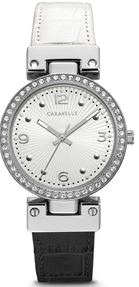 Case Diameter: 44 mm 45B149 Bulova Caravelle Men s watch Sleek and streamlined in stainless steel with gunmetal finish, gold-finish crown, grey sun-ray dial, luminous hands, date feature,