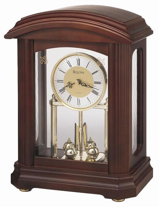 25 inch D: 5 inch B1839 WILLITS MANTEL CLOCK. From the Frank Lloyd Wright Collection inch.