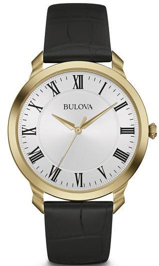 Case Diameter: 41 mm Case Thickness: 6.3 mm Water Resistance: 30M 98C60 Bulova Bracelet Men's Watches. Light champagne patterned dial. Luminous hands and markers.
