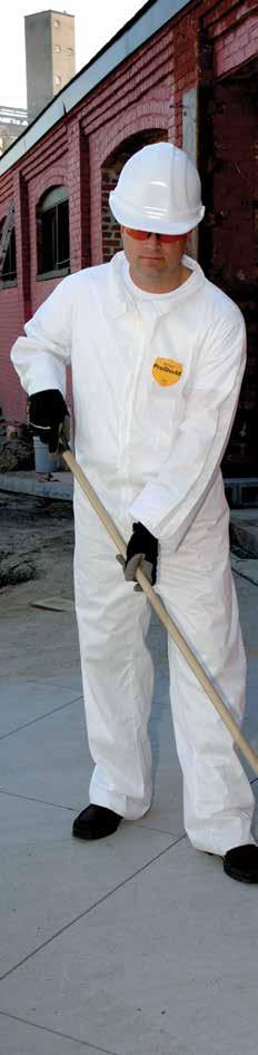 Protective Category Clothing PB120SBU PB122SWH PB125SBU PB127SWHM DuPont ProShield Basic Coveralls Meltblown spunbonded garments are made with comfort fit design.