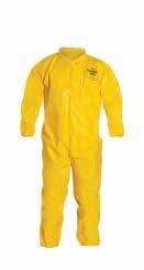 Category Protective Clothing DuPont Tychem QC Coveralls Made with polyethylene-coated Tyvek fabric which provides protection against light liquid splash.