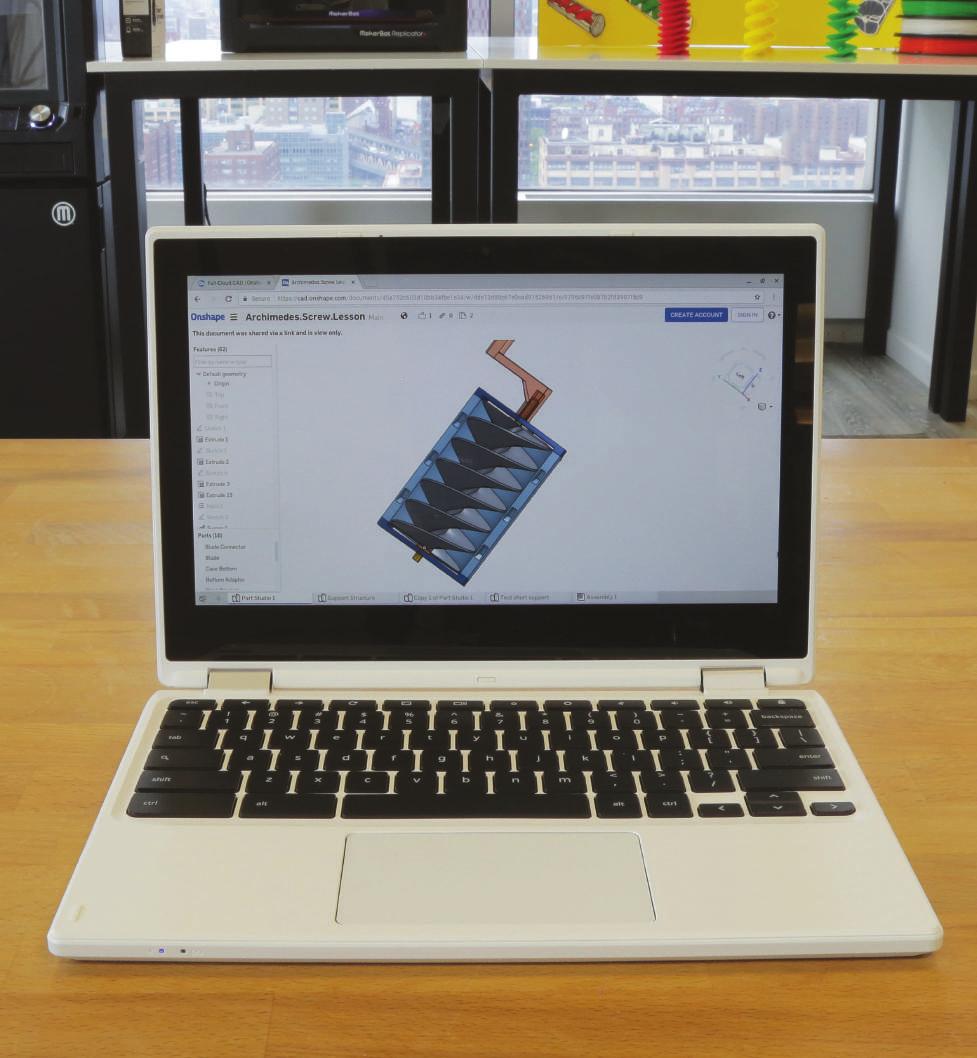 MAKERBOT EDUCATORS GUIDEBOOK PROJECT 09: ARCHIMEDES SCREW STEP 02: REVIEW SAMPLE CAD DESIGN In this step, you ll experiment with changing the variables in each feature of the